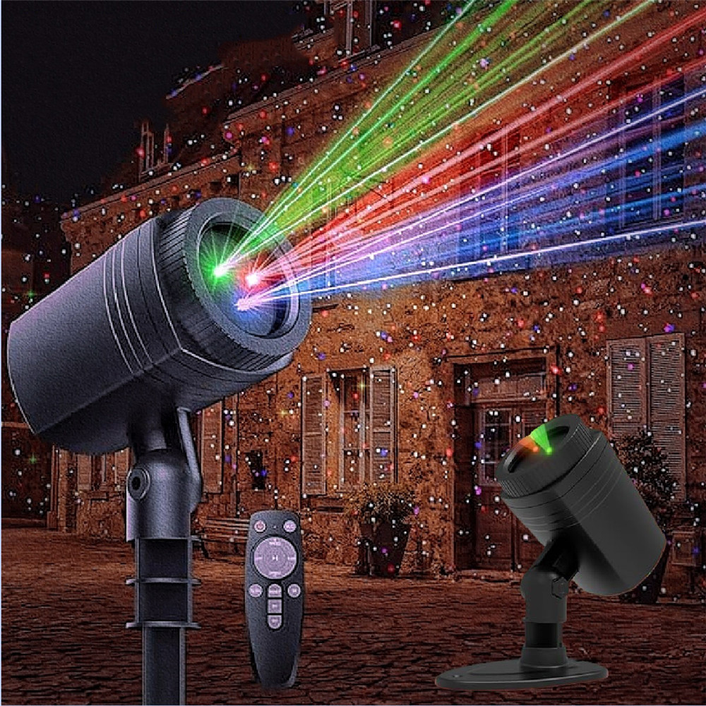 Industrial Laser Projector - RGB Starry Courtyard Projection Lights, Christmas