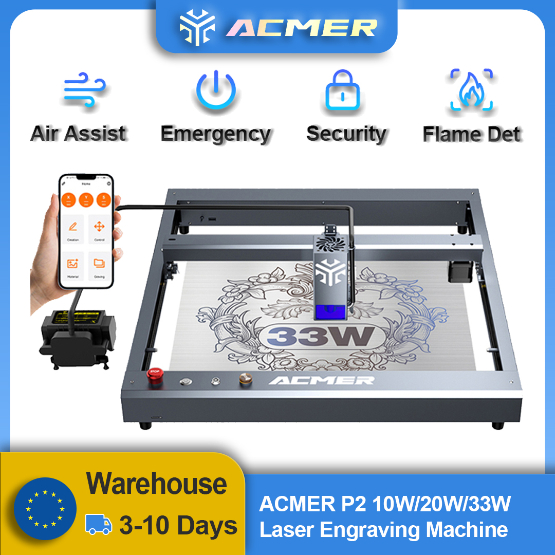 Desktop Laser Engraver - ACMER P2 Laser Engraver 33W 20W