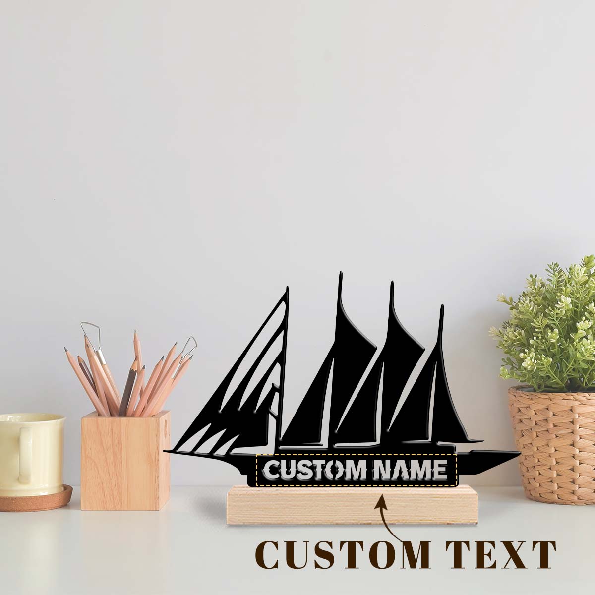 Desktop Laser Engraver - 1Pc Wooden Base Csutom Ship Desktop
