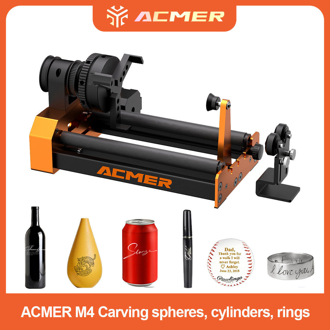 ACMER M4 Laser Engraver Rotary - Desktop Laser Engraver avaliação e preço