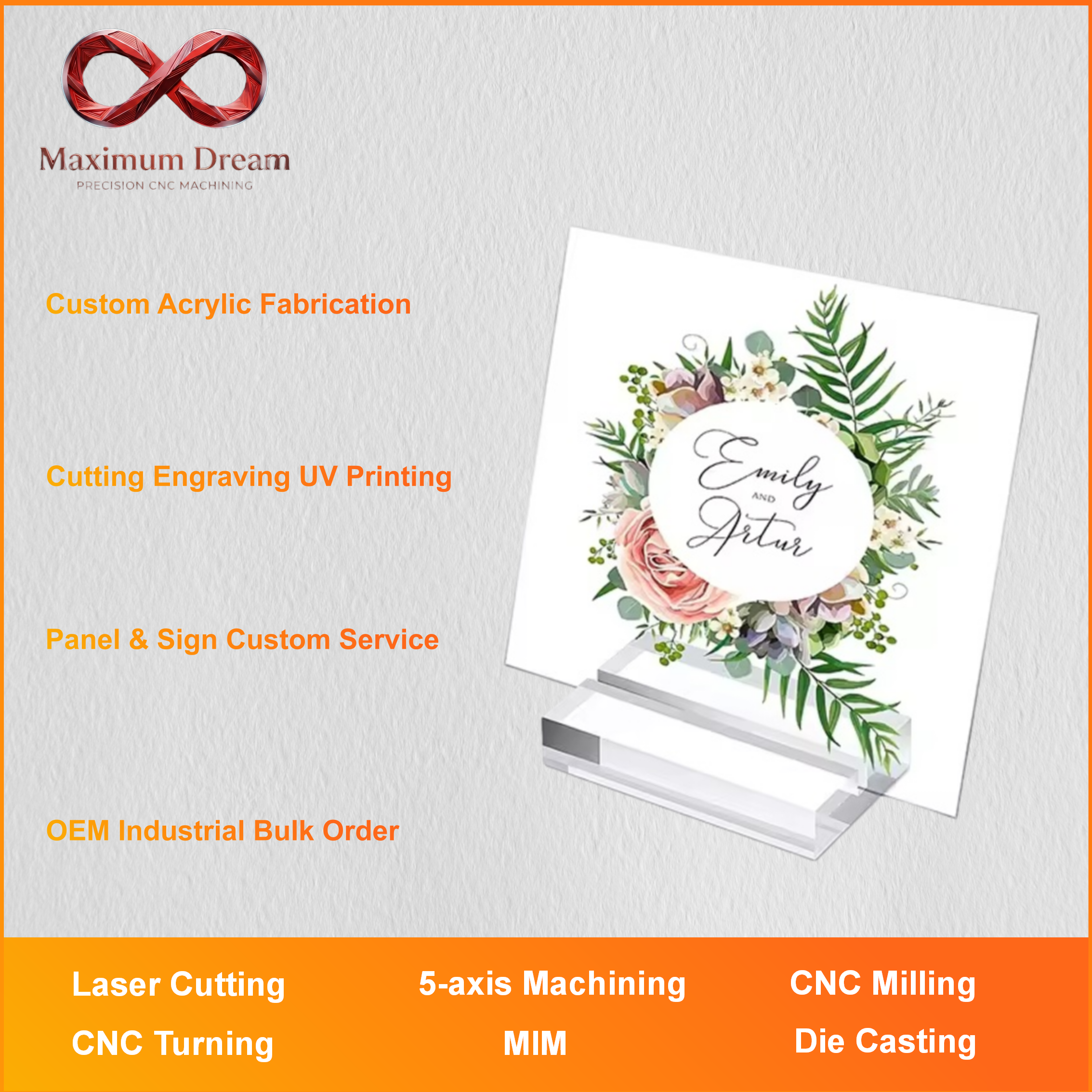 Custom Acrylic Fabrication Las - Industrial Laser Printing avaliação e preço