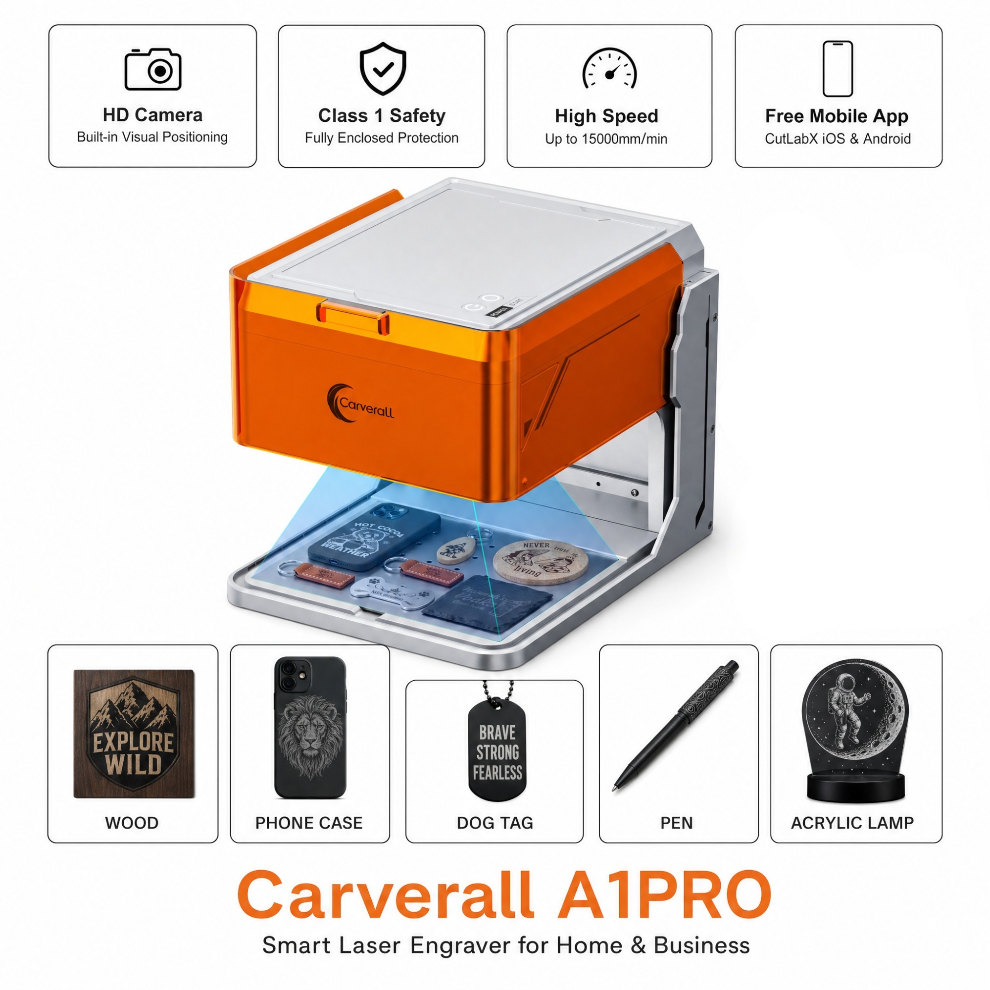 Carverall A1PRO Desktop Laser  - Desktop Laser Engraver avaliação e preço