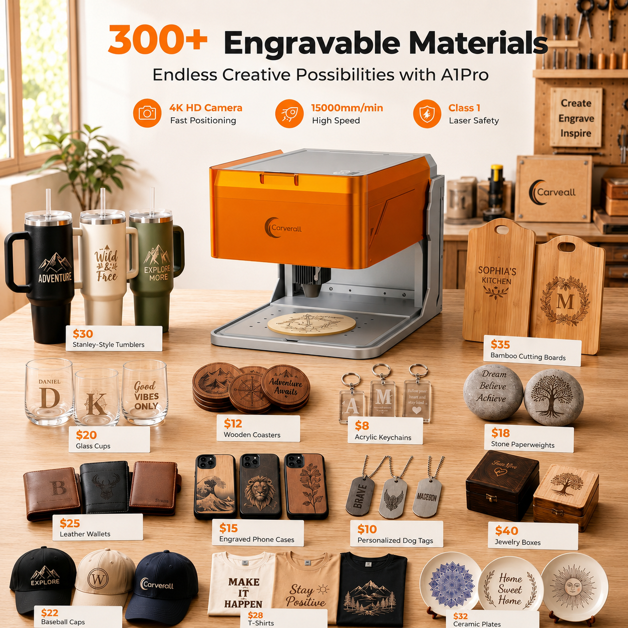Carverall A1PRO Desktop Laser  - Desktop Laser Engraver avaliação e preço