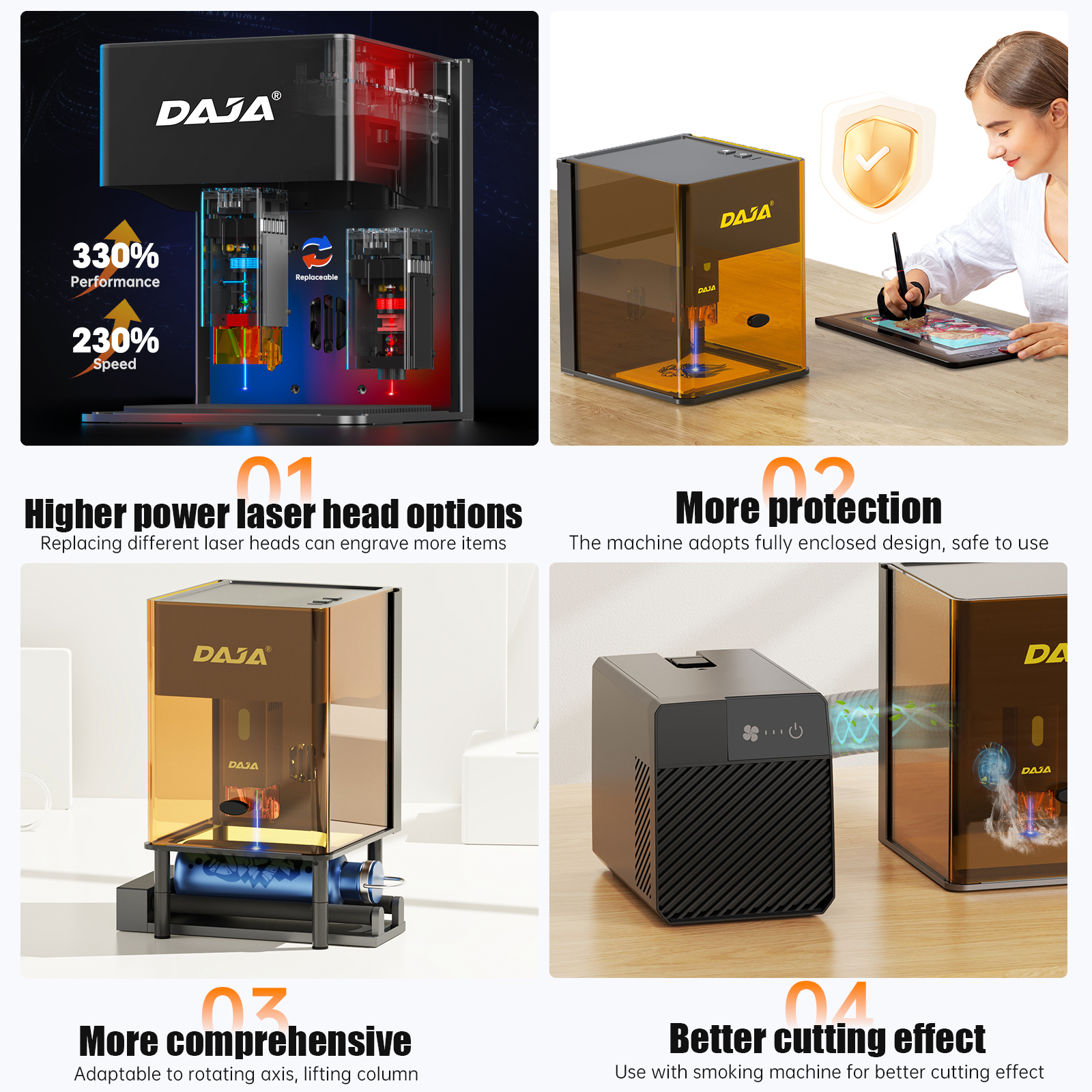 DAJA DJ6 Pro Mini Laser Engrav - Desktop Laser Engraver avaliação e preço