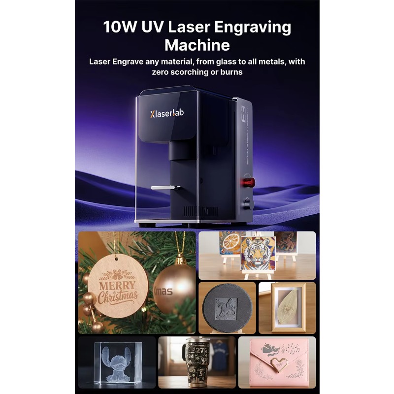 E3 UV Laser Engraver 10000mm/s - Industrial Grade Laser Engraver avaliação e preço