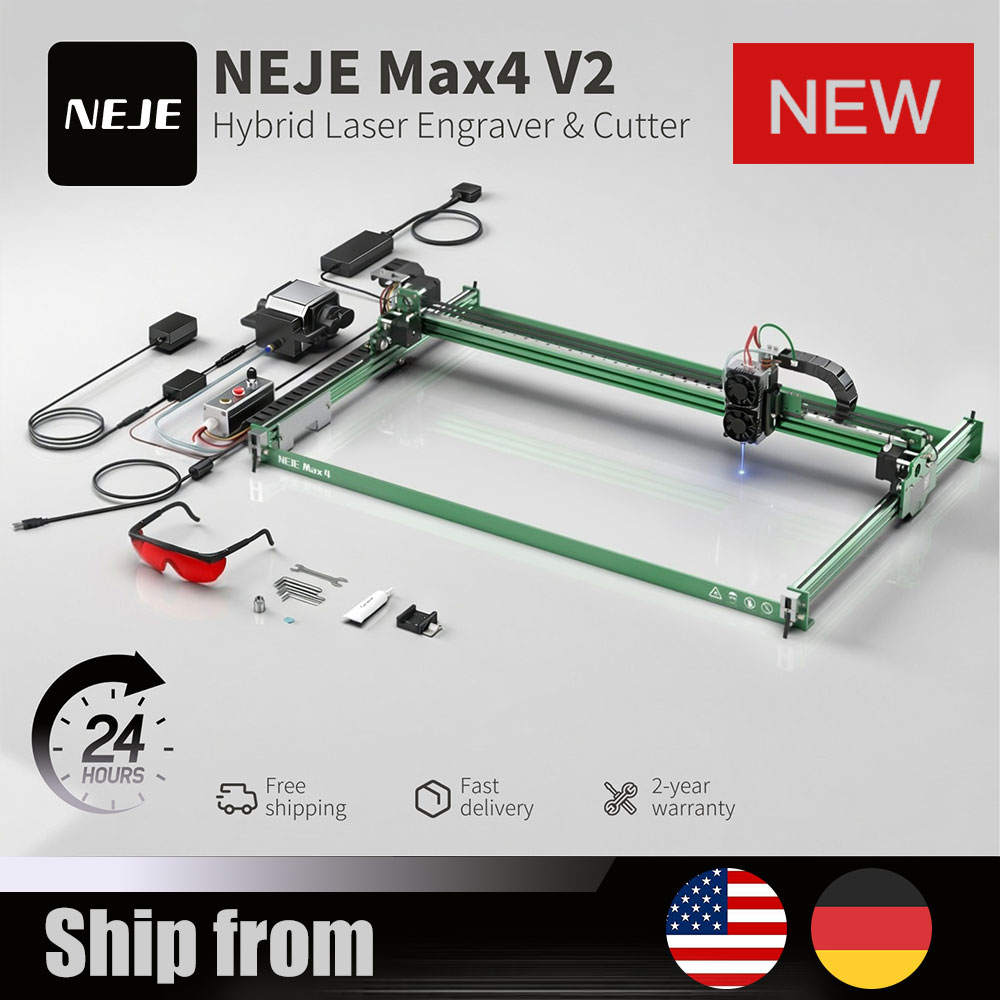 NEJE Max4 V2 E80 80W Laser Eng - Industrial Grade Laser Engraver avaliação e preço