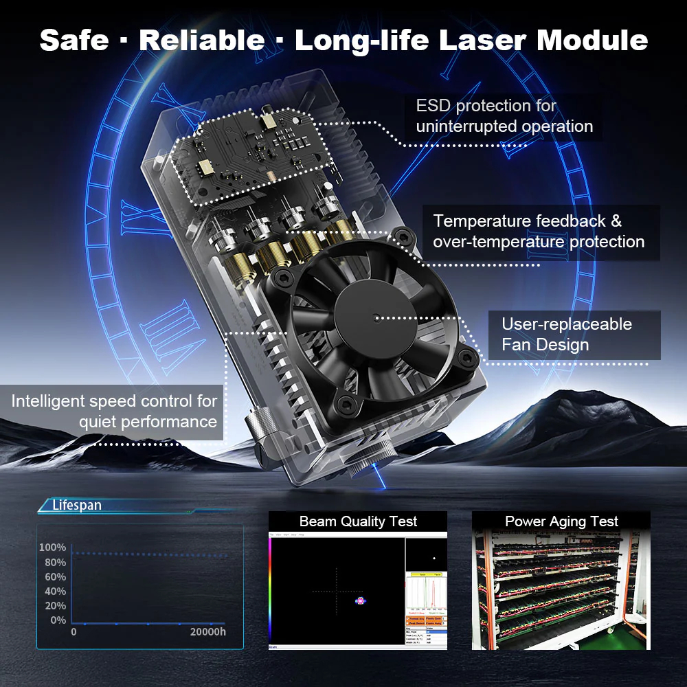 NEJE Max4 V2 E80 80W Laser Eng - Industrial Grade Laser Engraver avaliação e preço