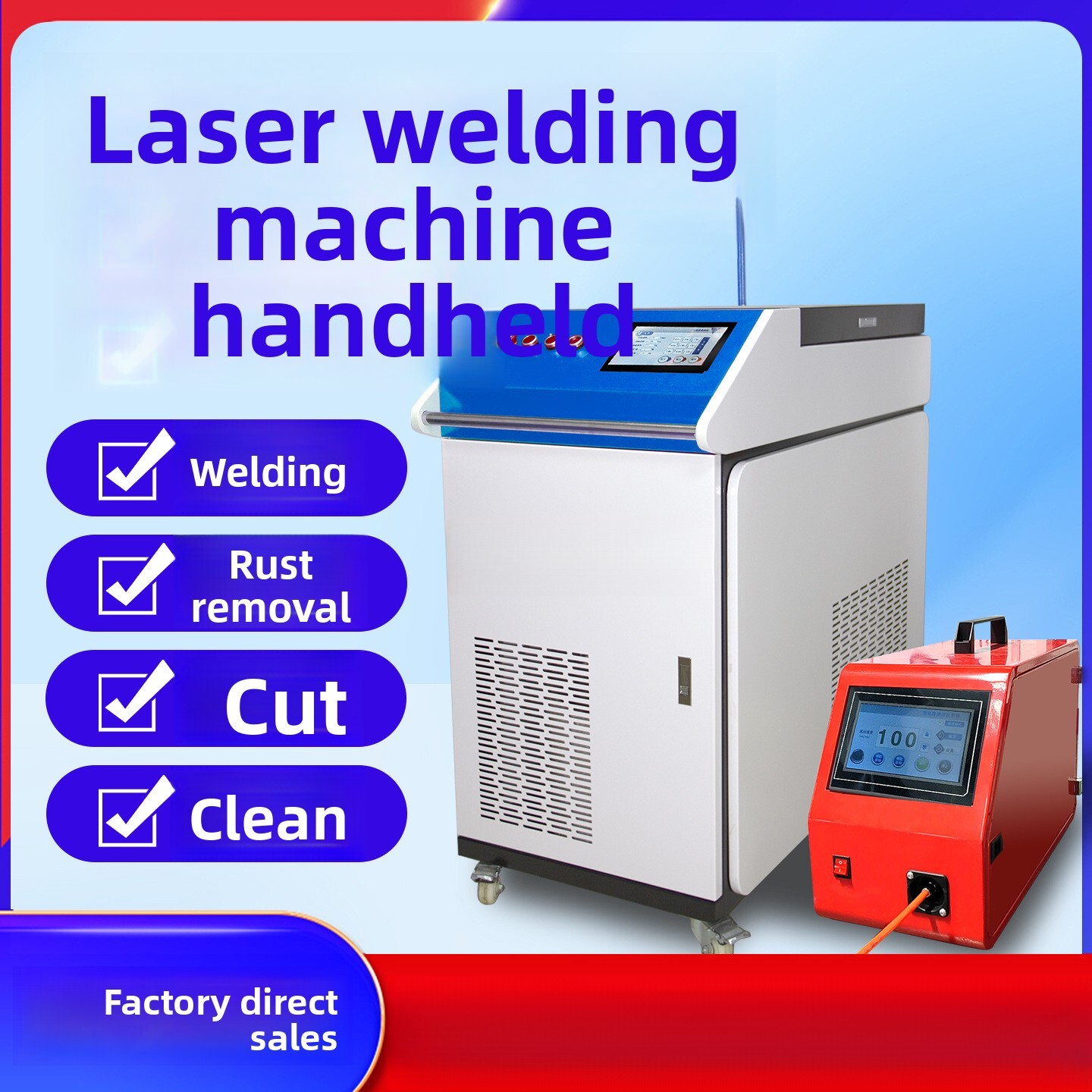 Handheld Industrial Fully Auto - Industrial Laser Rust Removal Machine avaliação e preço