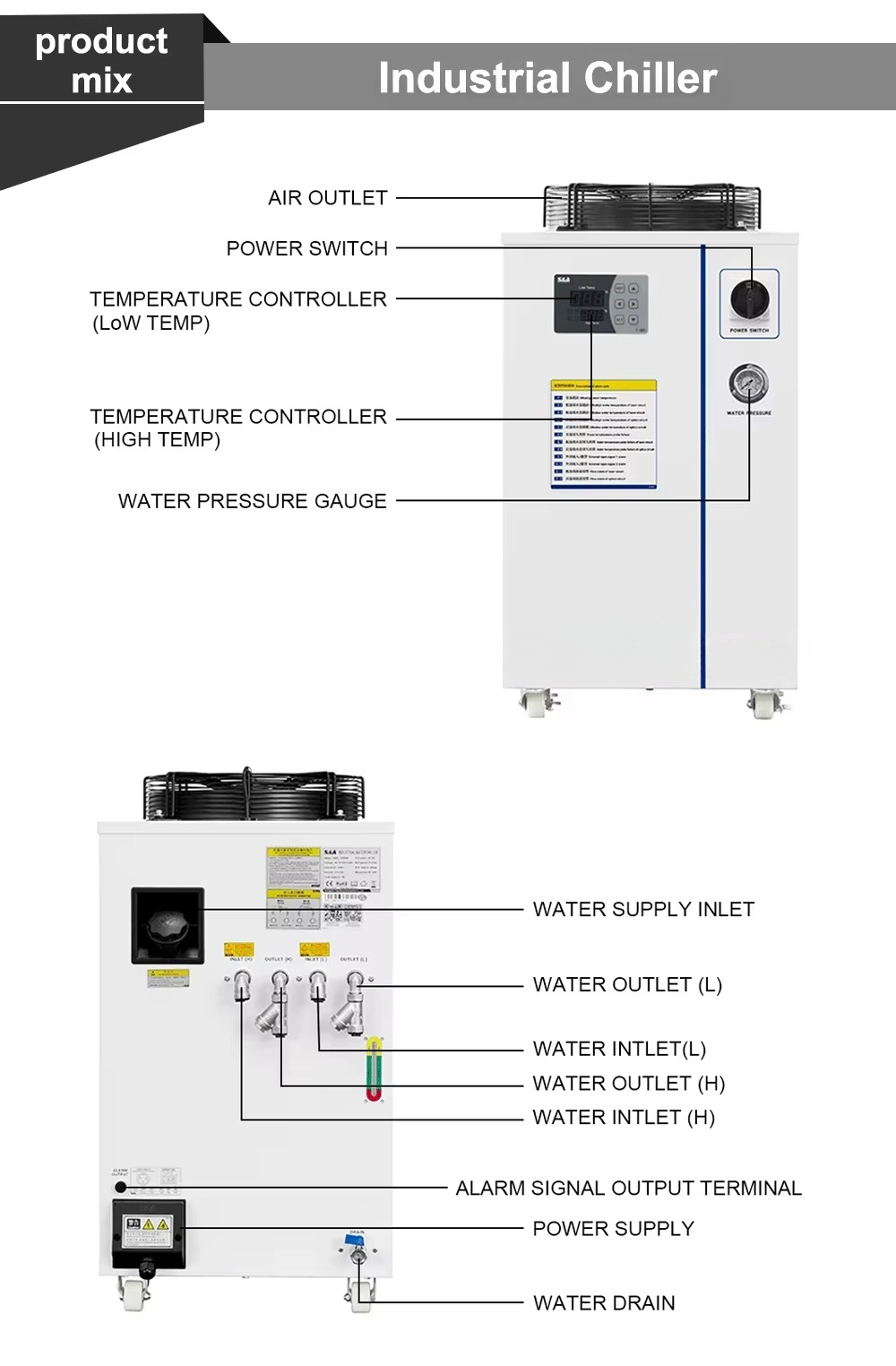 Air Water Chiller for Fiber La - Industrial Grade Laser Engraver avaliação e preço