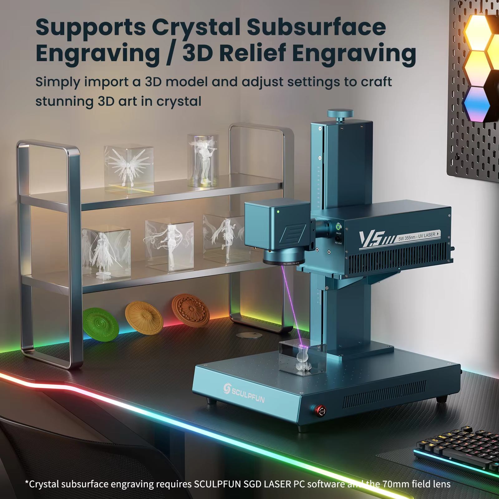 SCULPFUN V5 UV Laser Engraver  - Industrial Grade Laser Engraver avaliação e preço