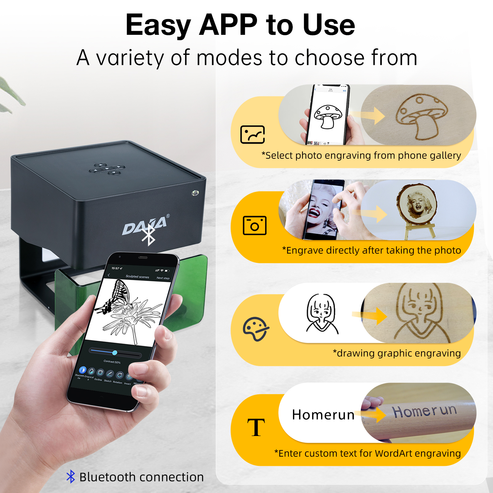 DAJA DJ6 Mini Portable Laser E - Desktop Laser Engraver avaliação e preço