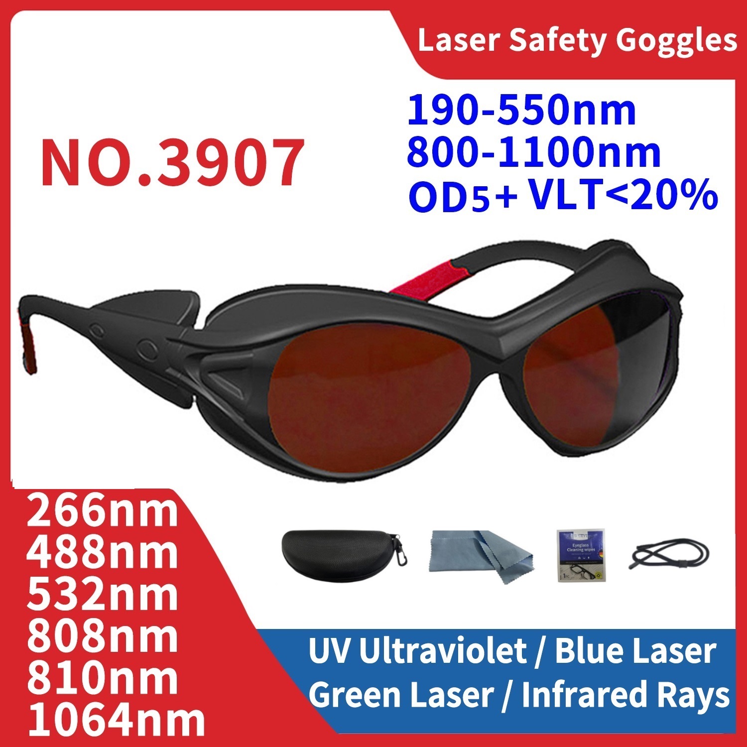 Laser Goggles Protective Glass - Industrial Yag Laser avaliação e preço